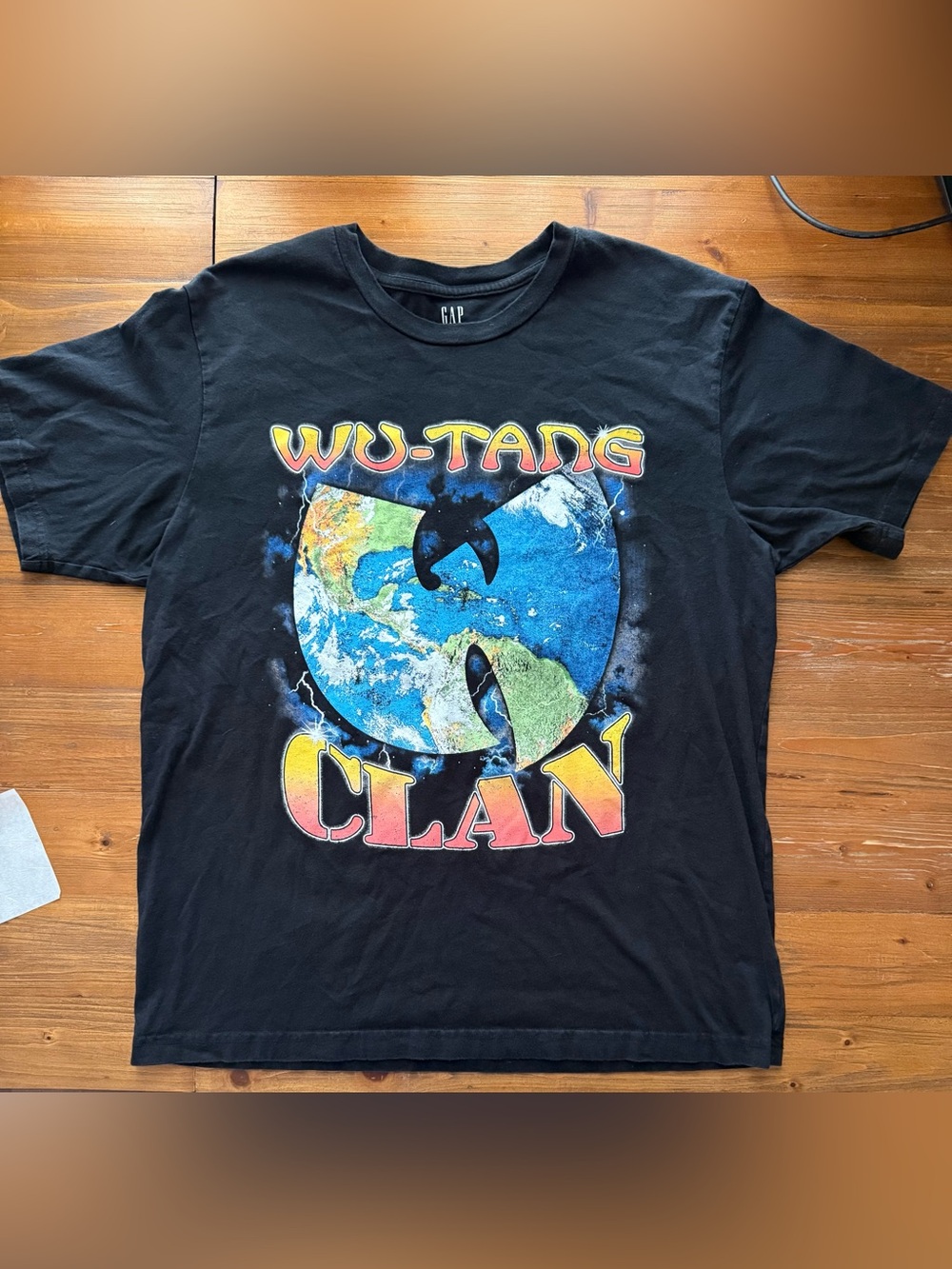 Gap x Wu-Tang Clan Graphic Tee Size Large Black Streetwear Hip Hop T-Shirt